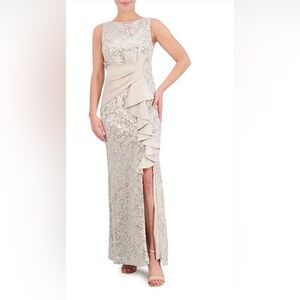 Champagne Sequin Evening Gown. Brand Eliza J. Worn once for event.